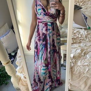 COPY - Stunning Aidan Mattox Water Colored Dress